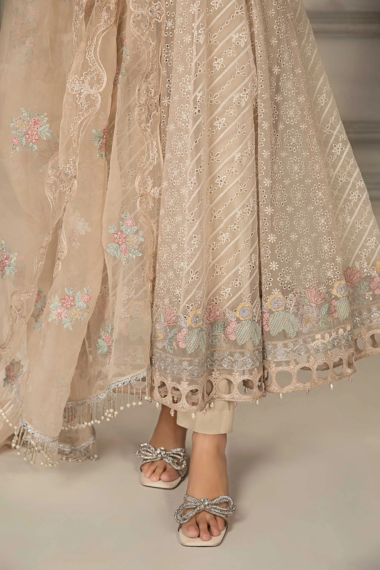 3 Piece Embroidered Organza Suit | SF-EF24-03