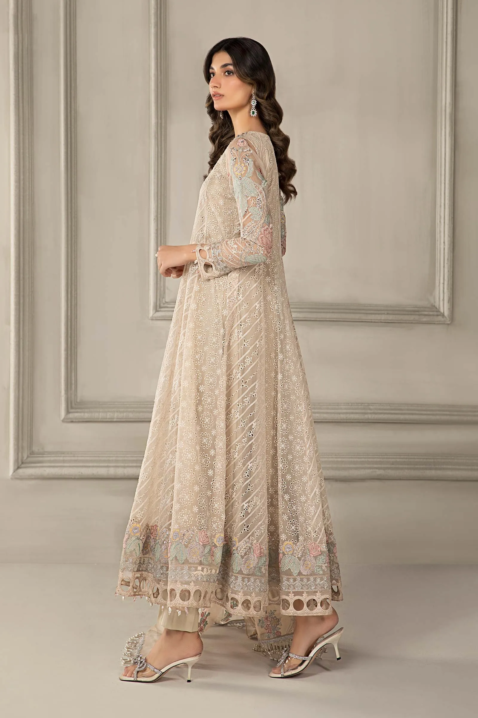 3 Piece Embroidered Organza Suit | SF-EF24-03