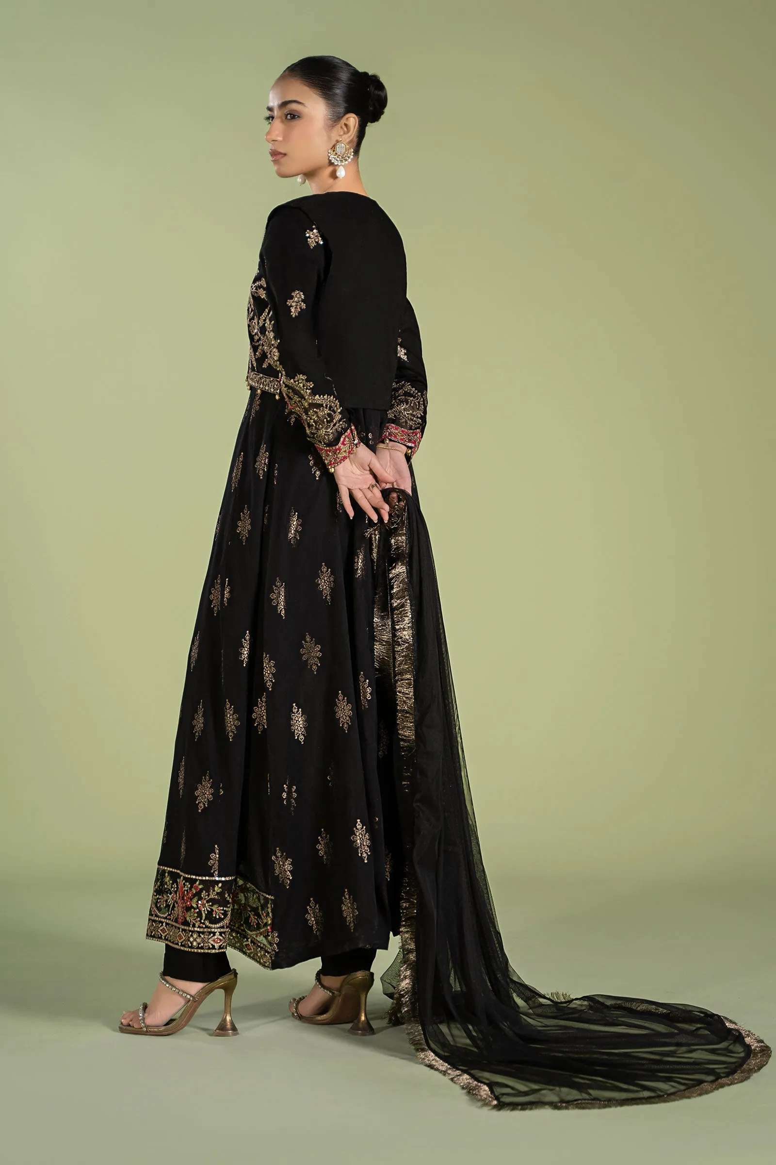 3 Piece Printed Jacquard Suit | DW-EF24-26