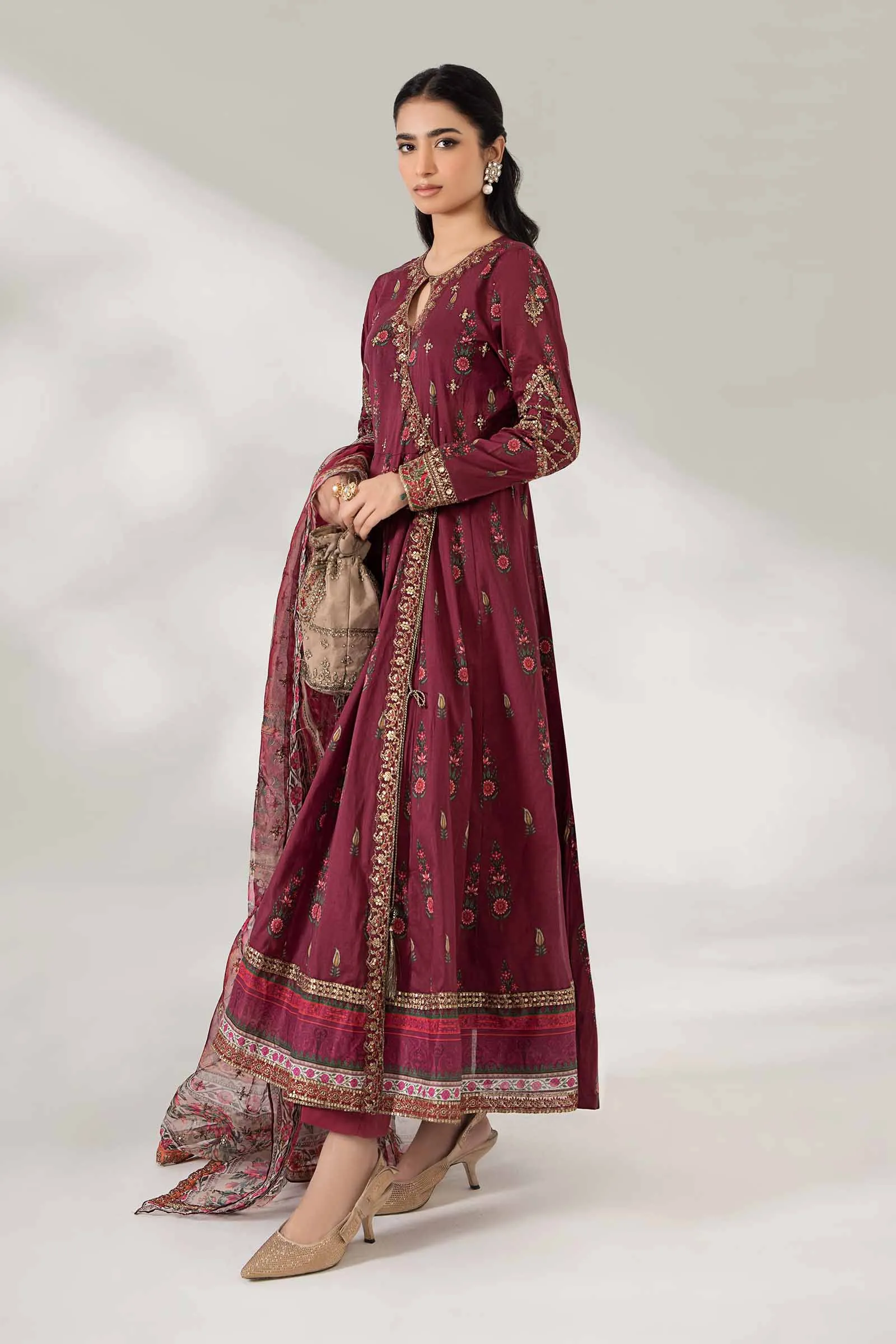 3 Piece Printed Lawn Suit | DW-PF24-03