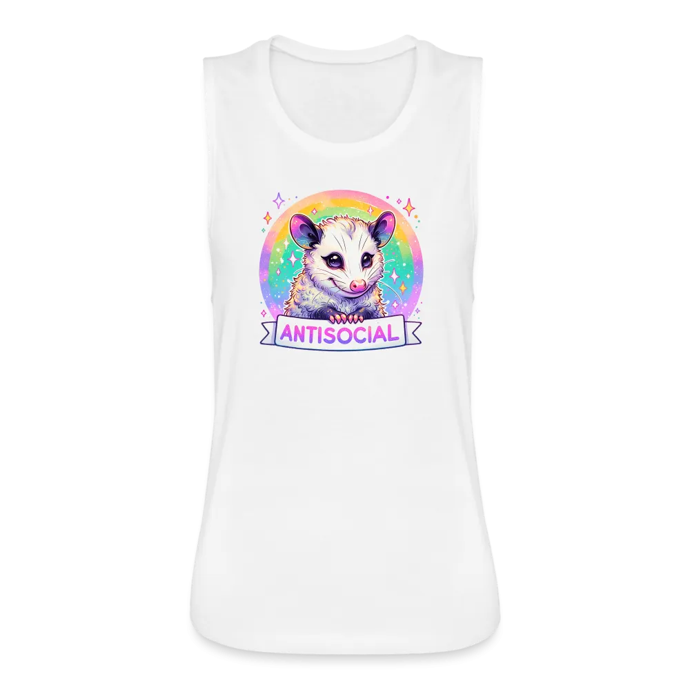 Anti-Social Opossum Women's Flowy Muscle Tank
