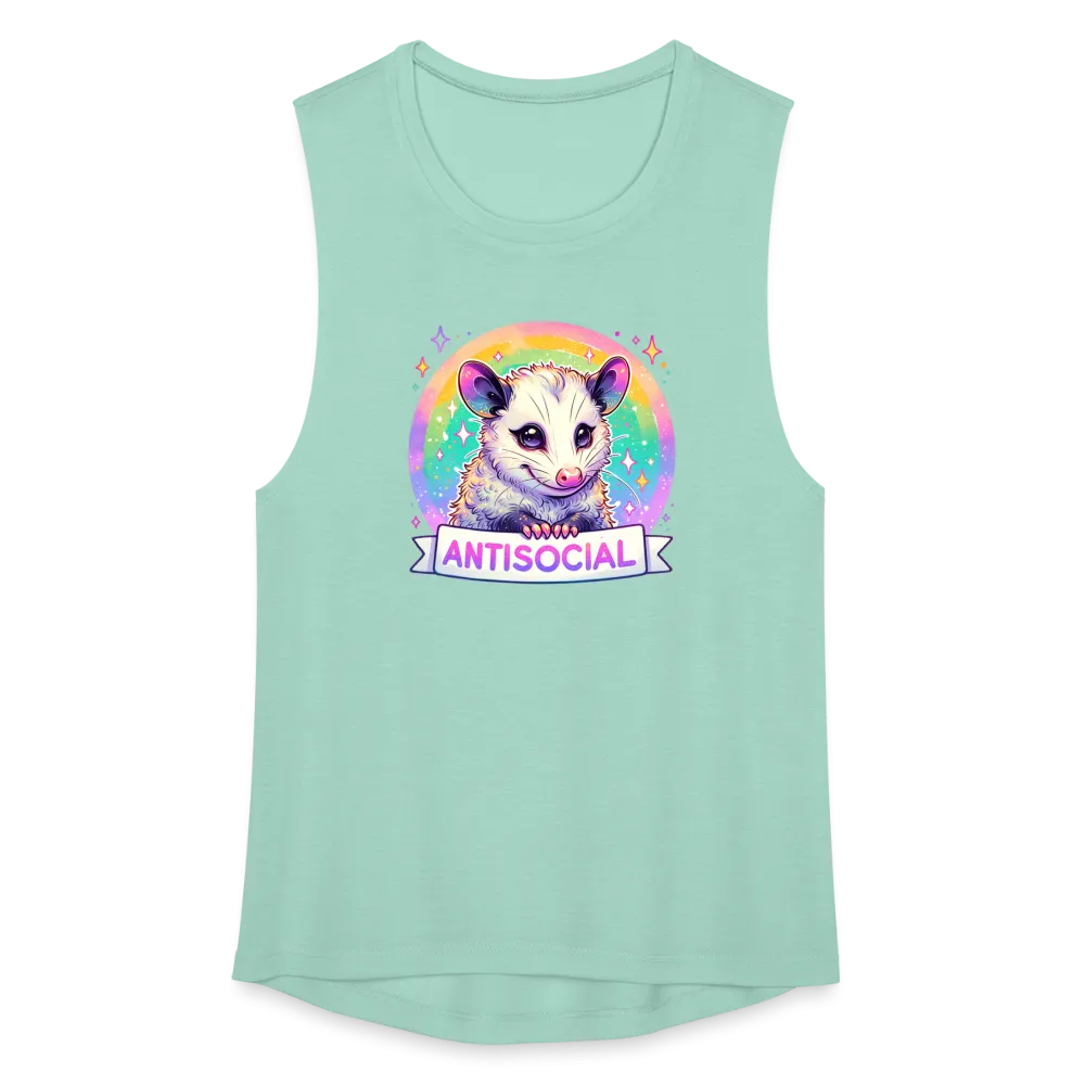 Anti-Social Opossum Women's Flowy Muscle Tank
