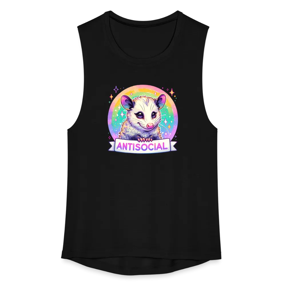 Anti-Social Opossum Women's Flowy Muscle Tank