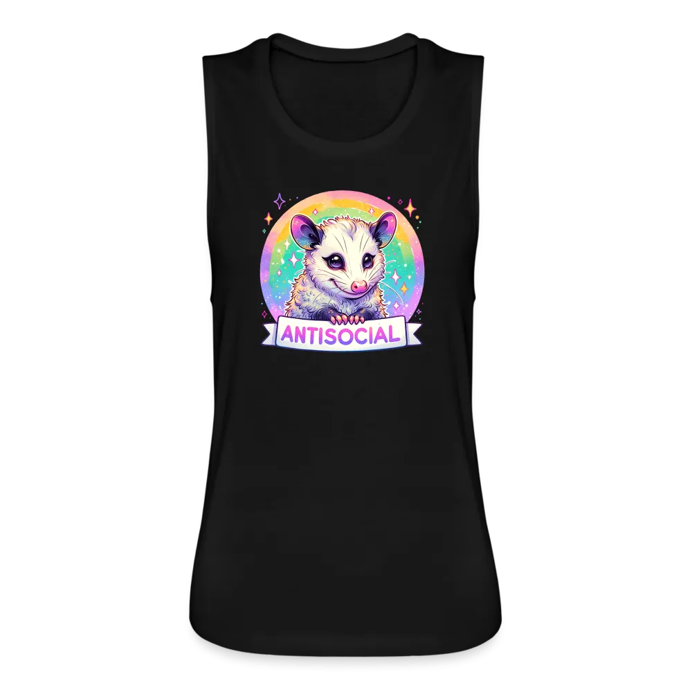 Anti-Social Opossum Women's Flowy Muscle Tank