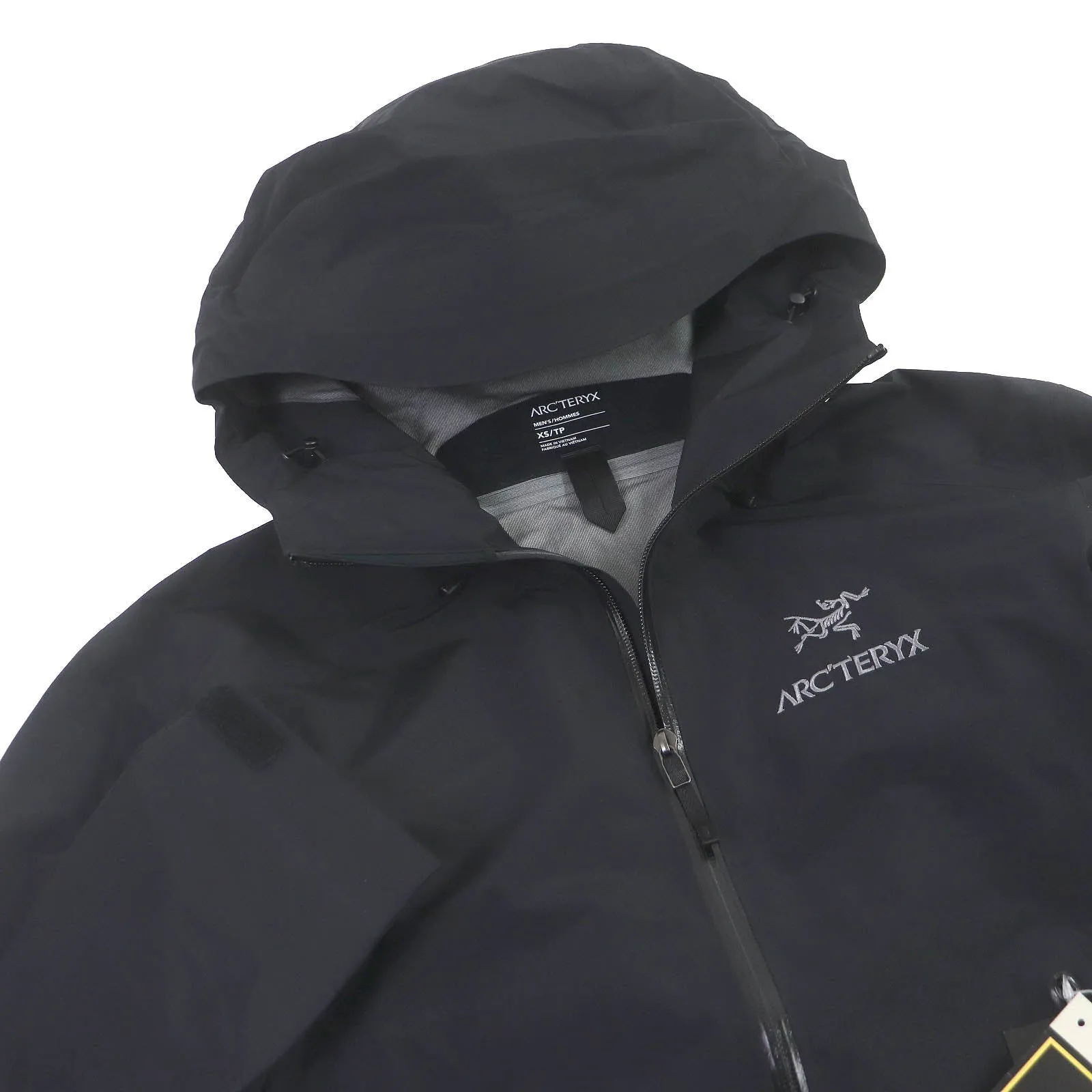 ARC'TERYX Mountain Hoodie X00007301 Main: 100% nylon black BETA LT JACKET mens XS Used