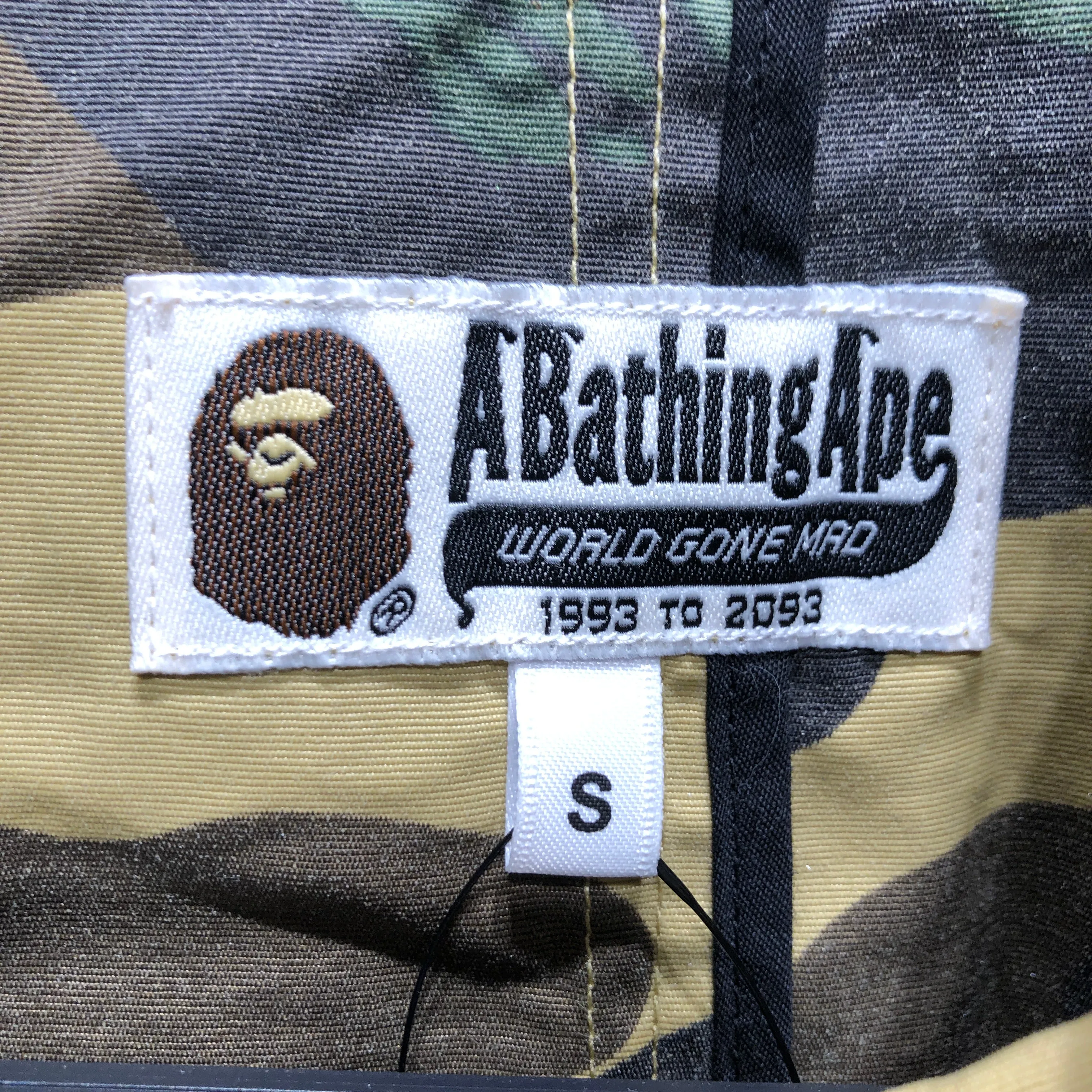 BAPE/Trench Coat/S/Polyester/GRN/Camouflage/