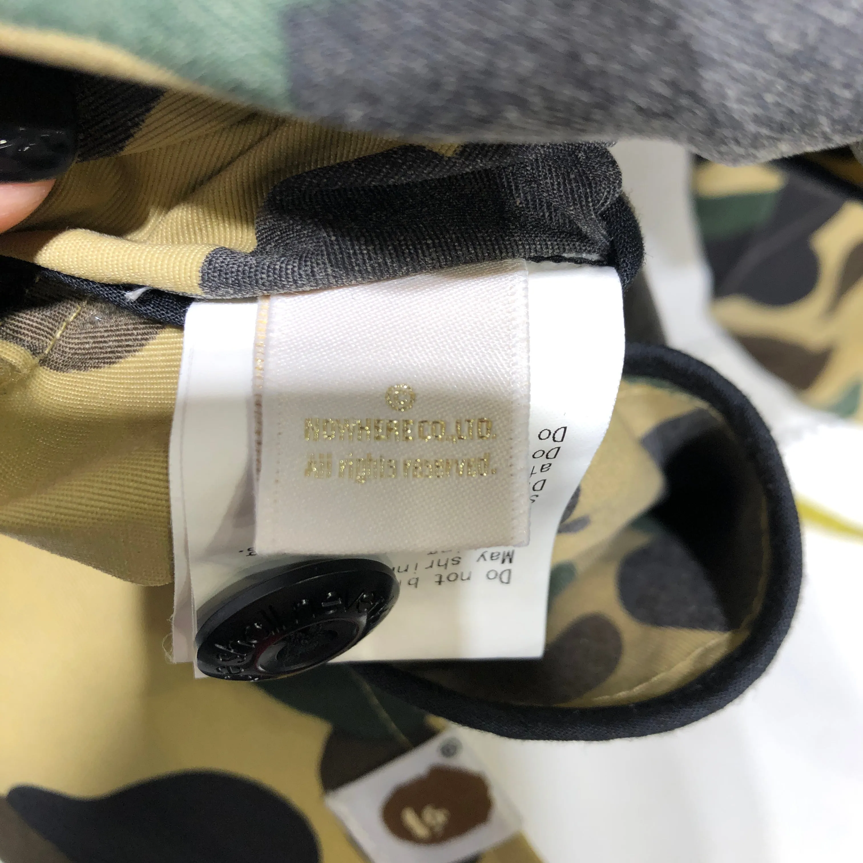 BAPE/Trench Coat/S/Polyester/GRN/Camouflage/