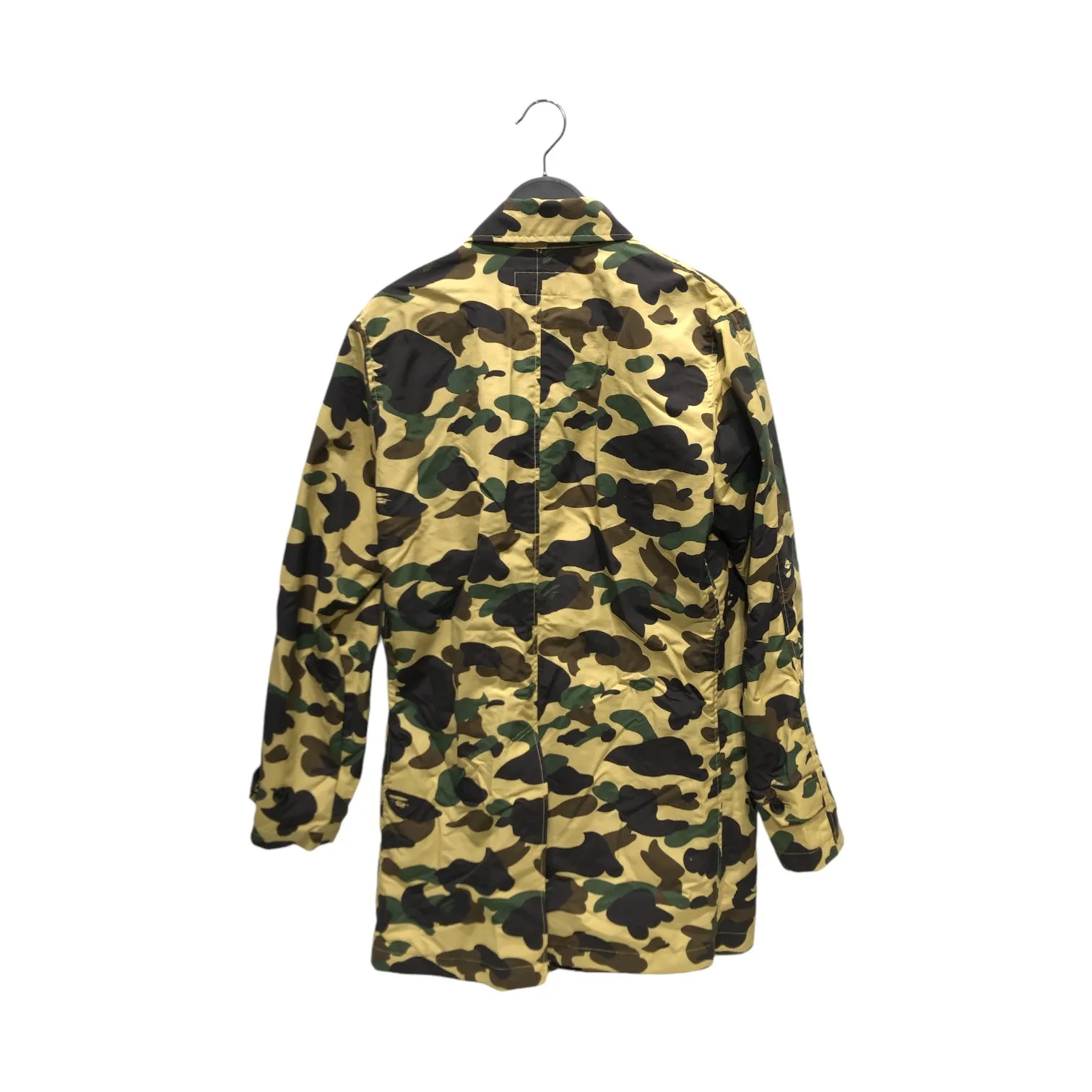 BAPE/Trench Coat/S/Polyester/GRN/Camouflage/
