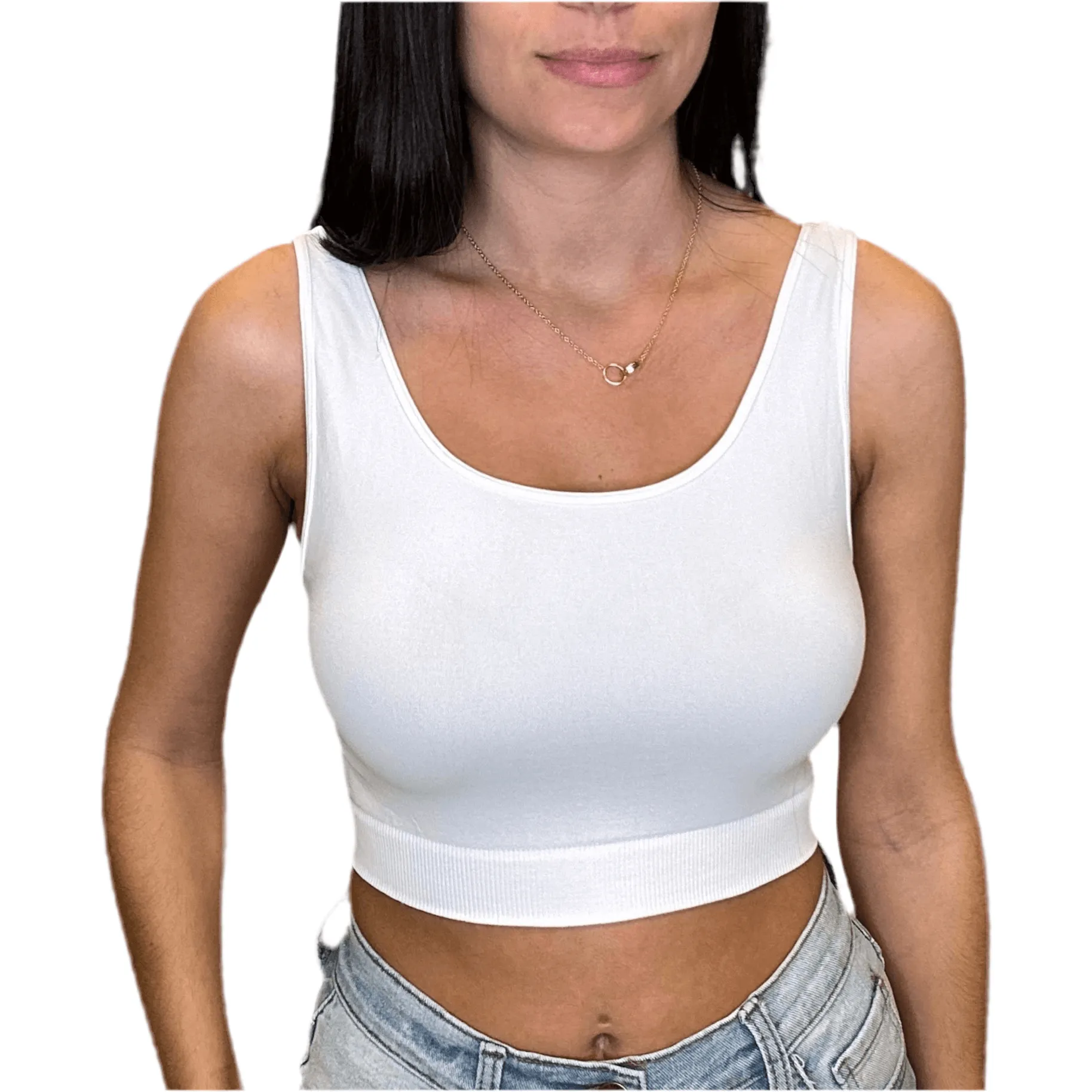 Basic Crop Top - White