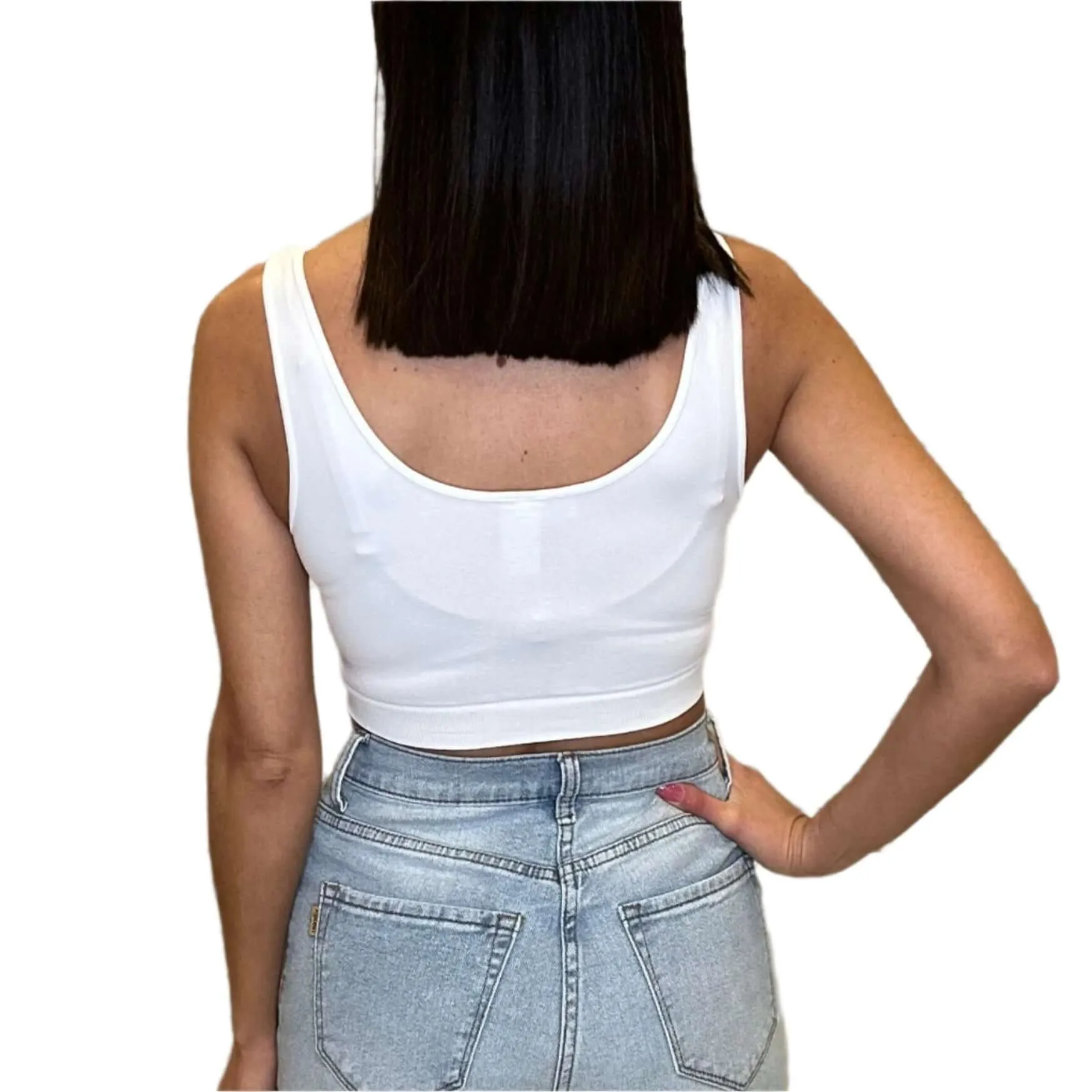 Basic Crop Top - White