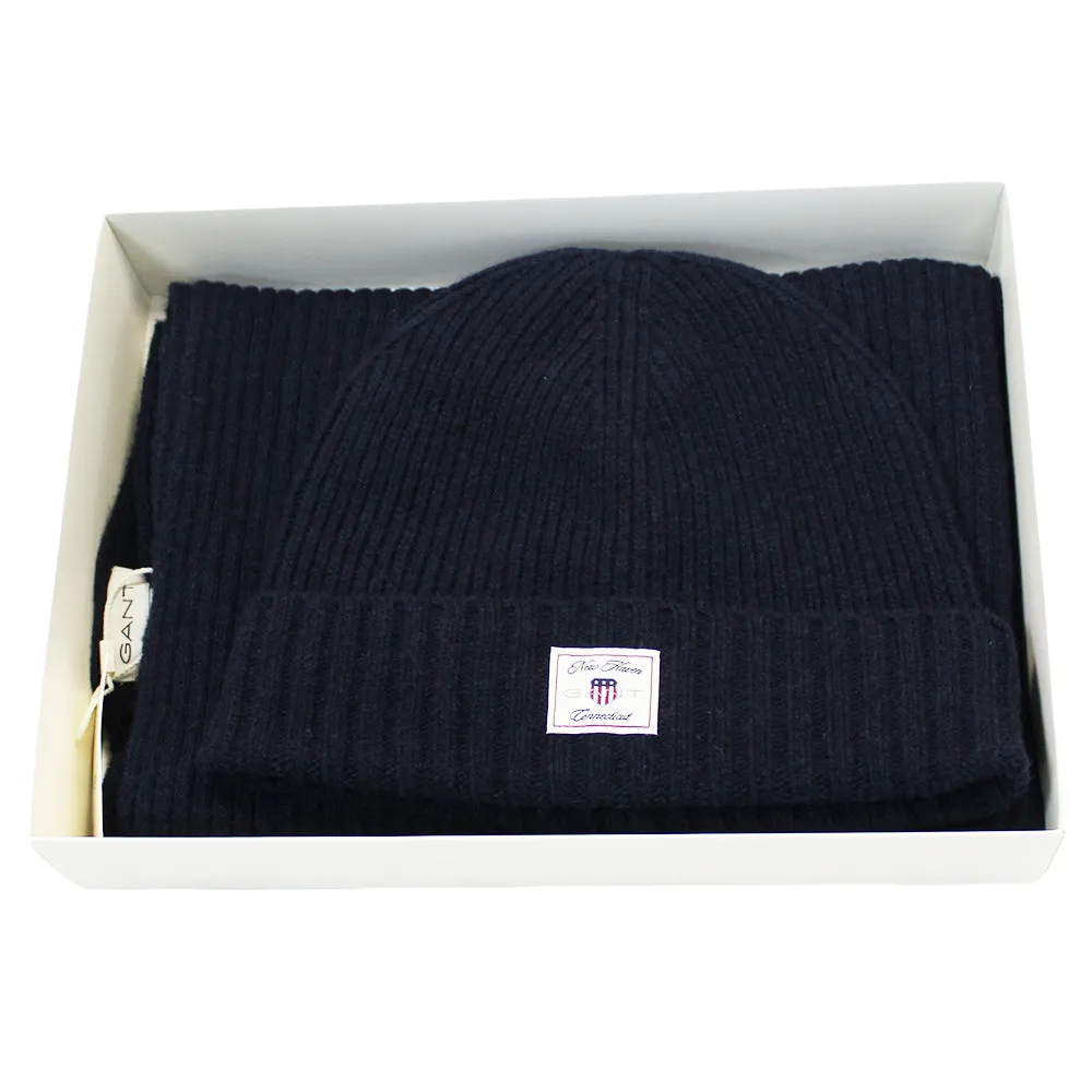 Beanie & Scarf Gift Set, Navy