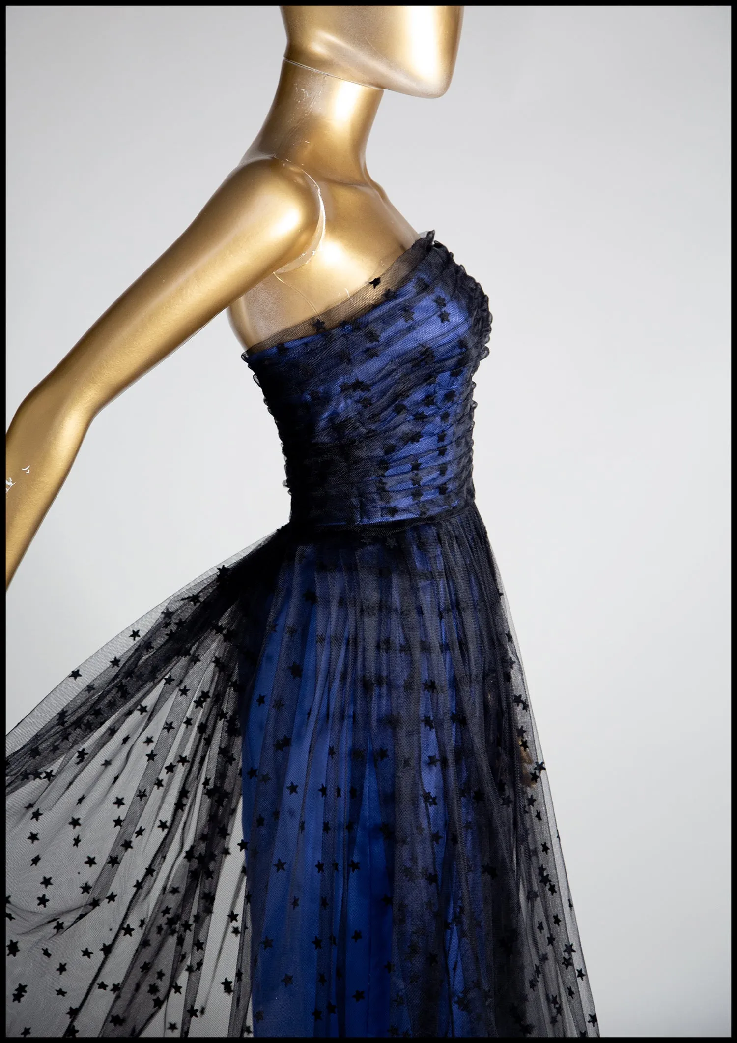 Black Magic - Star Tulle Cocktail Midi Dress