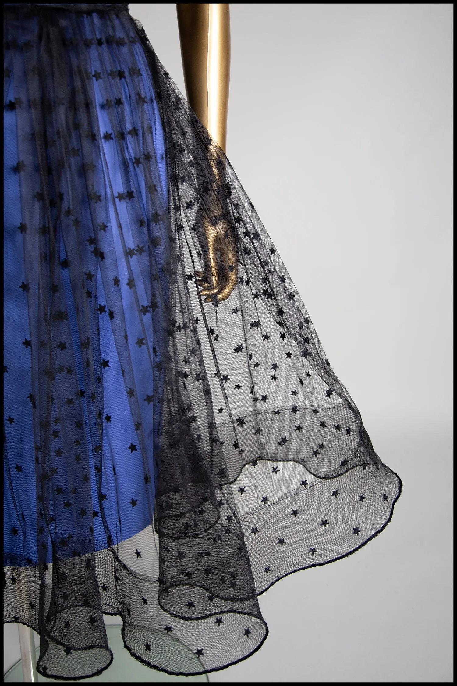 Black Magic - Star Tulle Cocktail Midi Dress