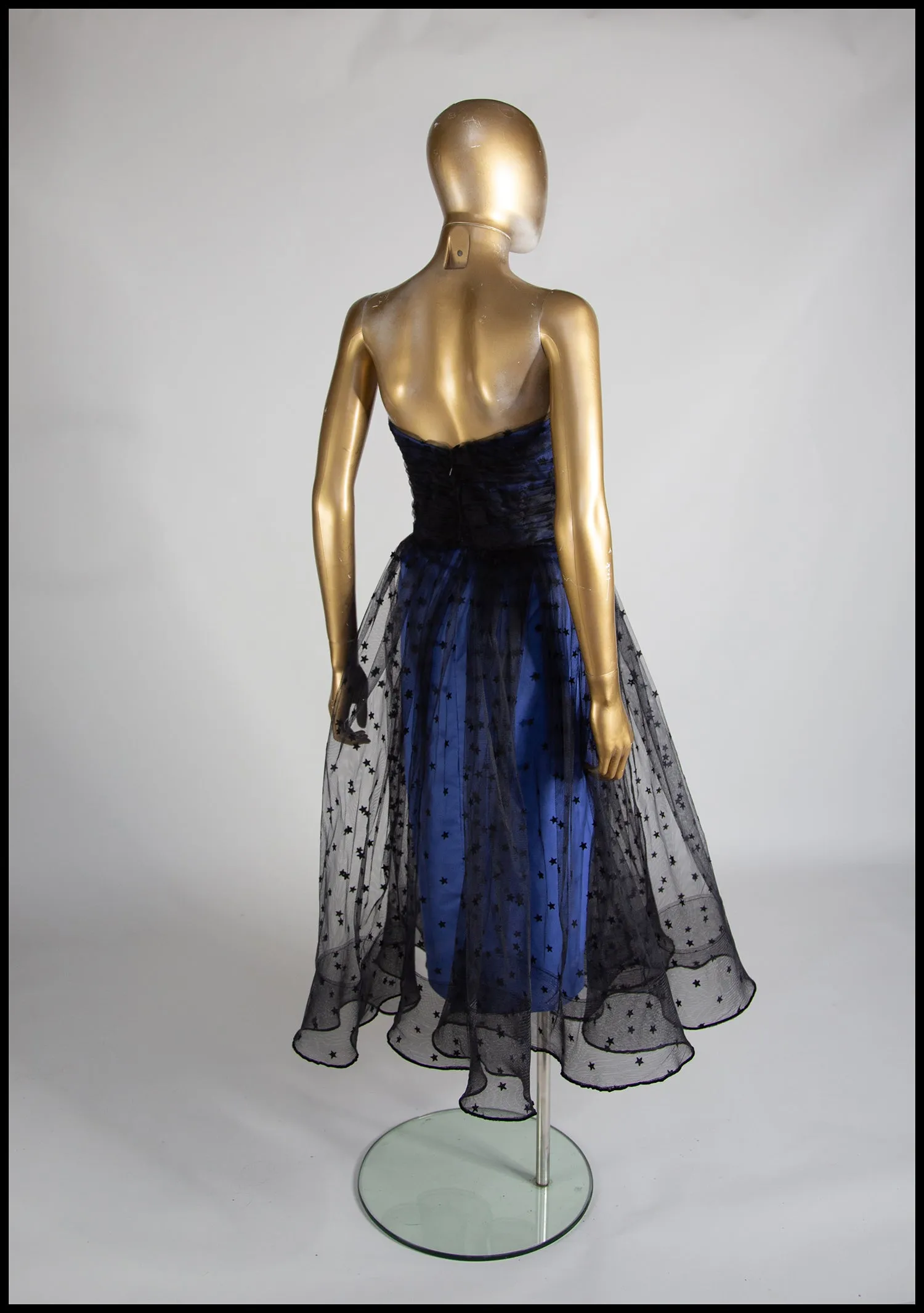 Black Magic - Star Tulle Cocktail Midi Dress