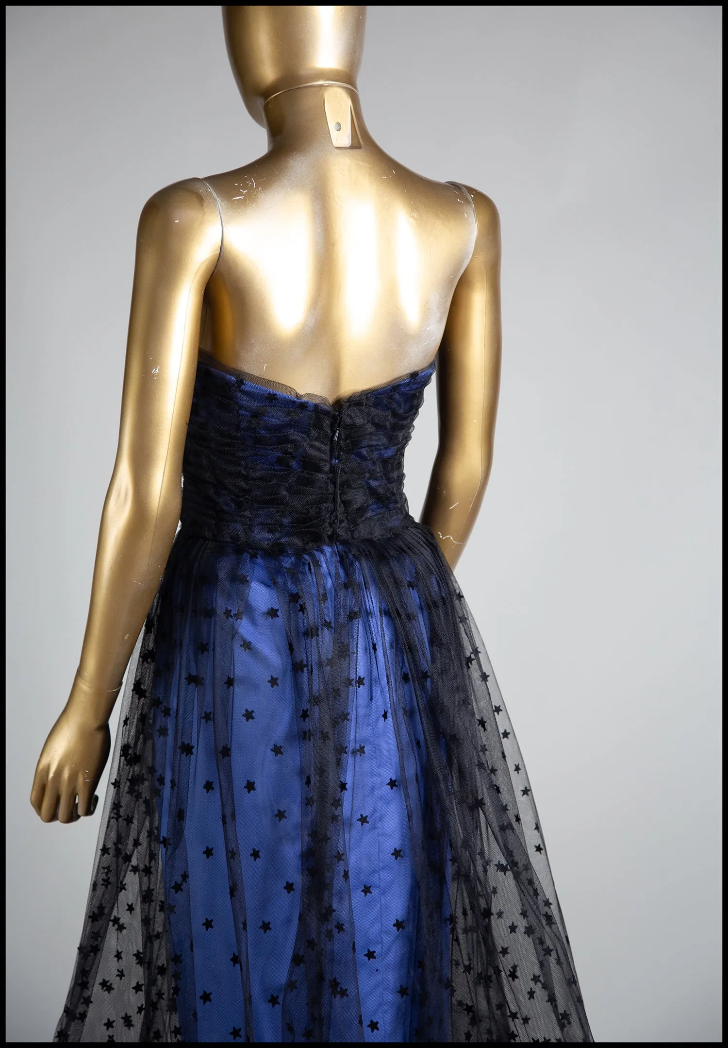 Black Magic - Star Tulle Cocktail Midi Dress