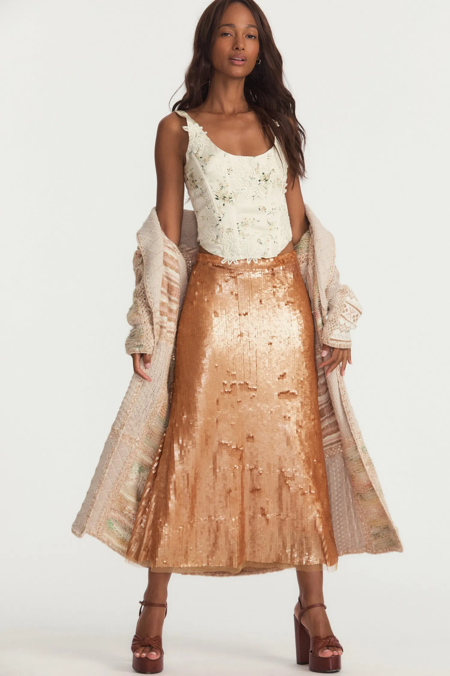 Cadena Midi Skirt