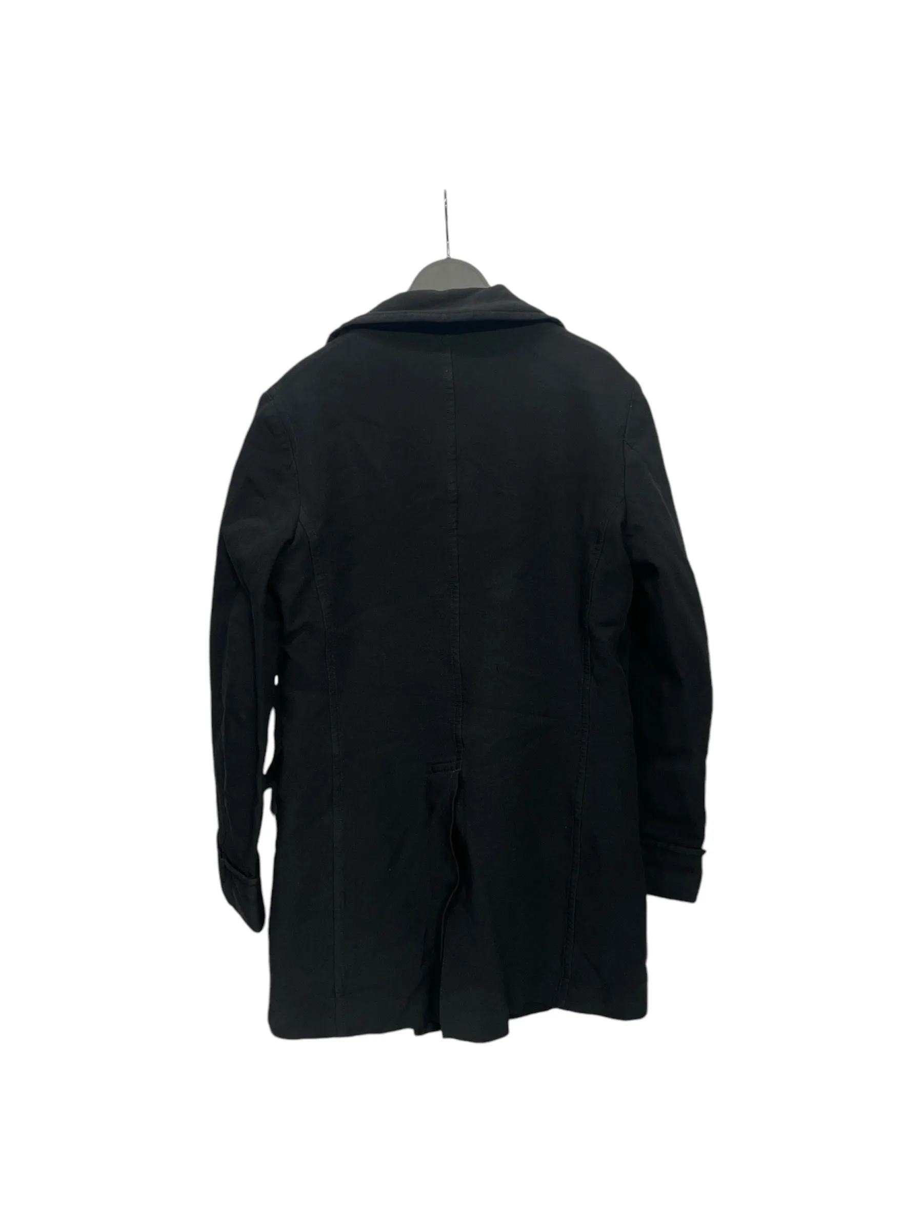 COMME des GARCONS HOMME DEUX/Trench Coat/M/Black/Polyester/