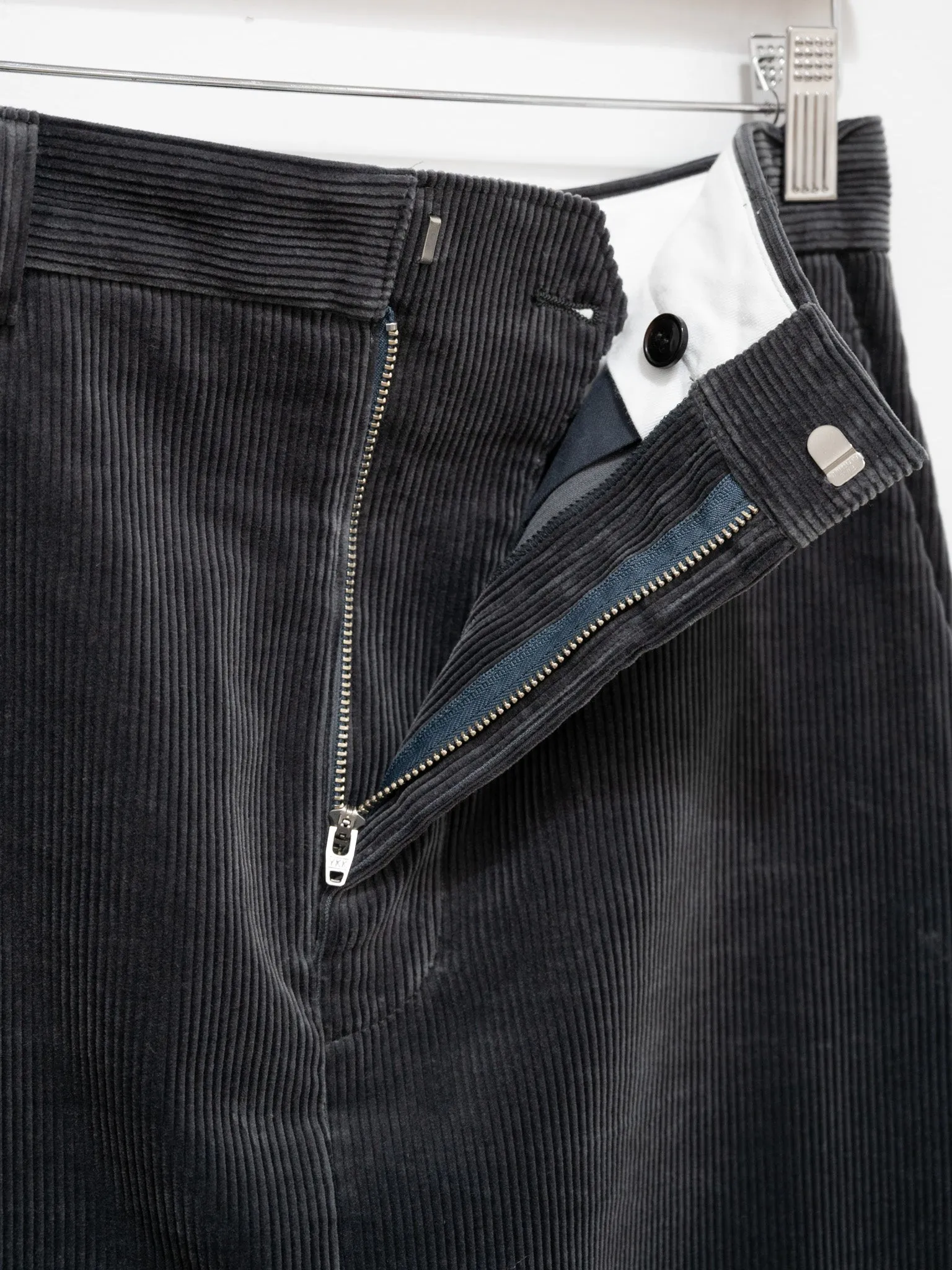 Cotton Corduroy Skirt - Blue Gray