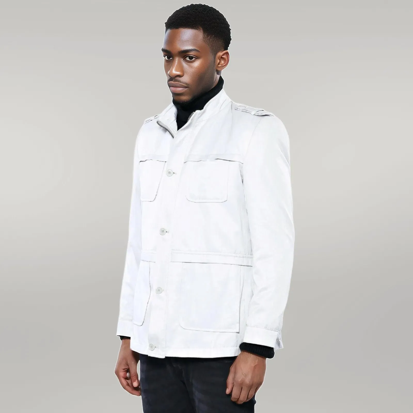 Double Breasted Cream Trench Coat - Wessi