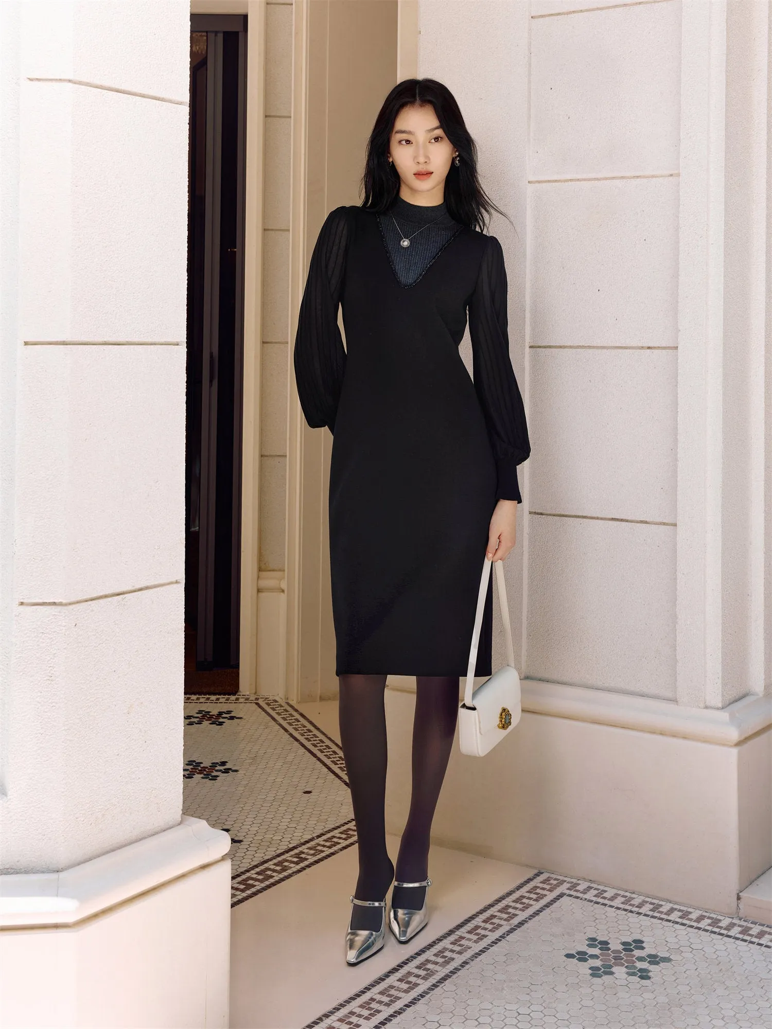 EP YAYING Patchwork Dress