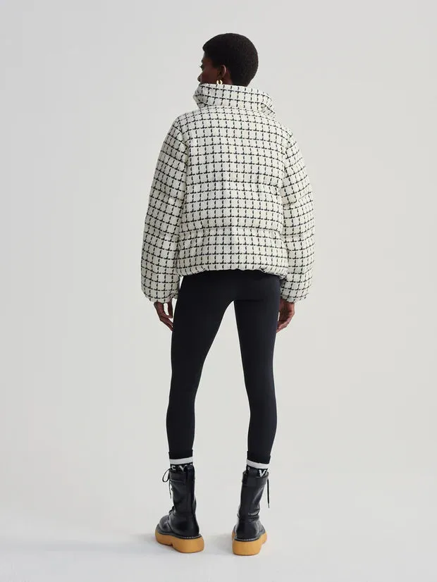 EUGENE CHECK SHORT PUFFER COAT