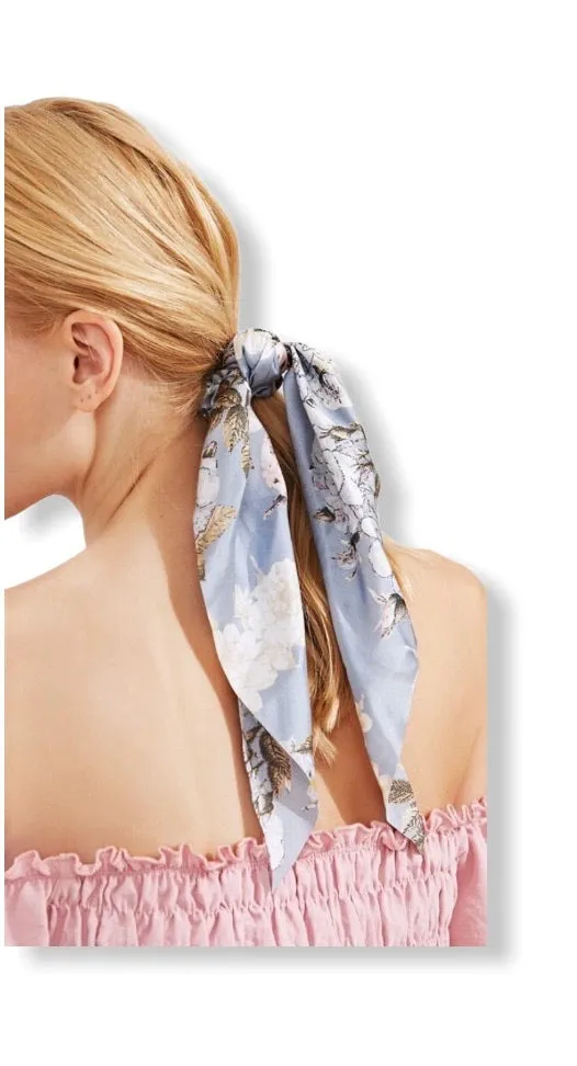 Floral Scrunchie Scarf