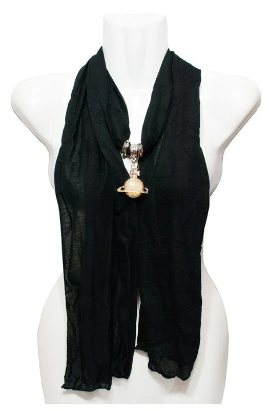 Girls imitation Jade Studded Pendants Fashion Scarf Wholesale