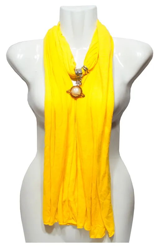 Girls imitation Jade Studded Pendants Fashion Scarf Wholesale