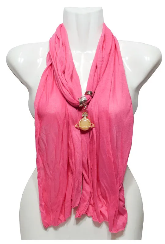 Girls imitation Jade Studded Pendants Fashion Scarf Wholesale