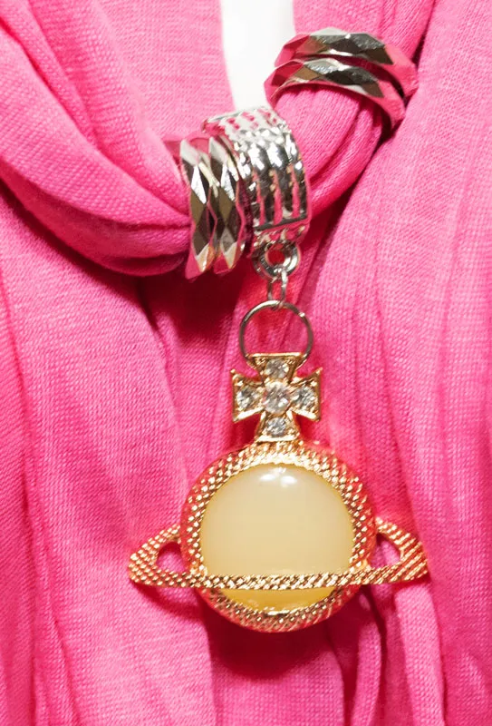 Girls imitation Jade Studded Pendants Fashion Scarf Wholesale