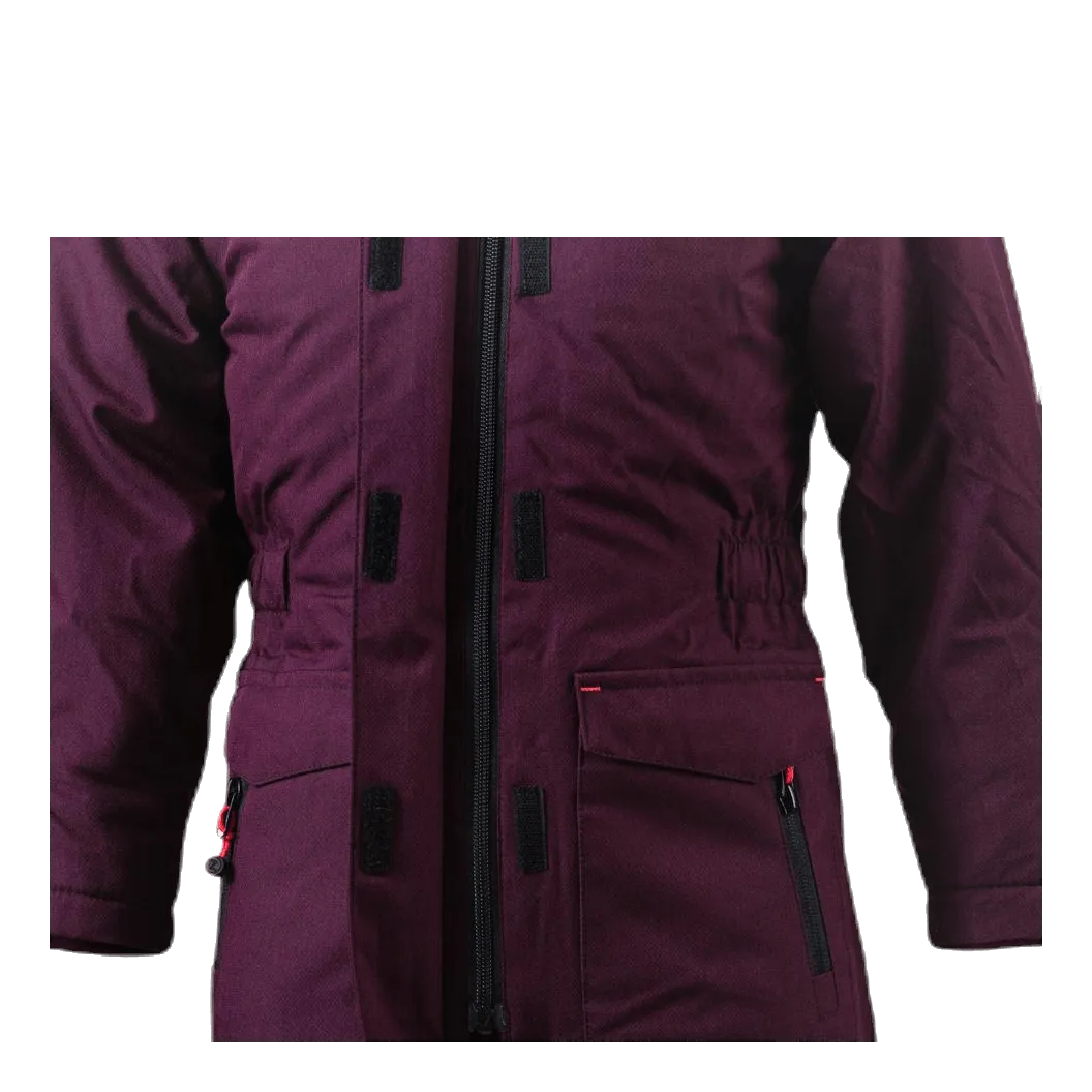 Gitte Girl Melange Parka W-PRO 10000 Purple