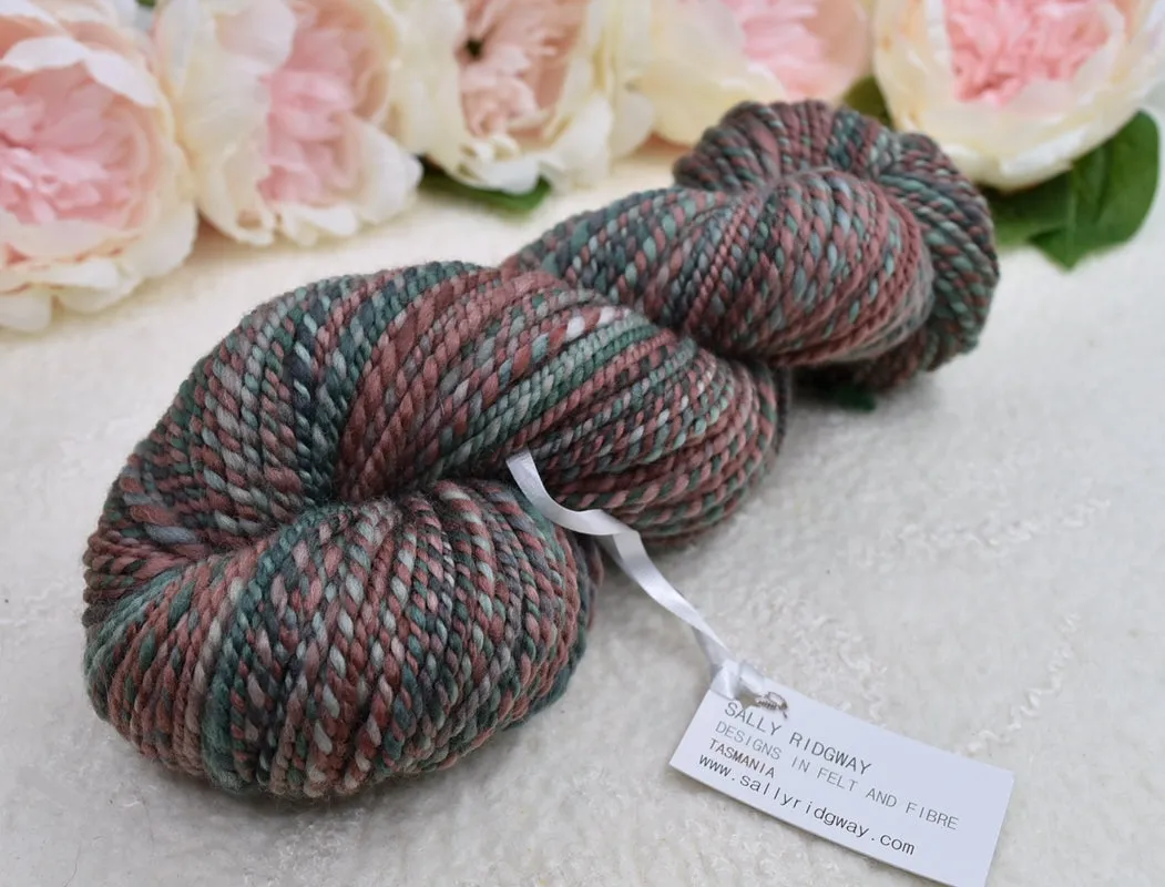 Hand Spun Tasmanian Merino Wool Chunky Yarn in Mangrove