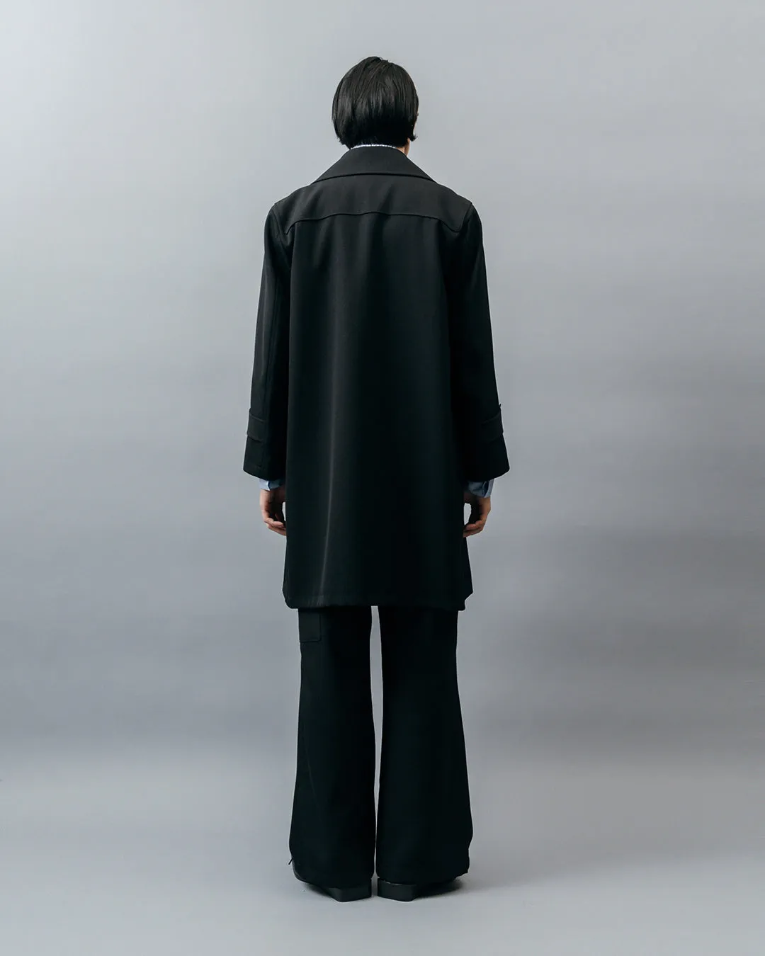 HEAVY WOOL POSTMAN COAT .10【BLACK】