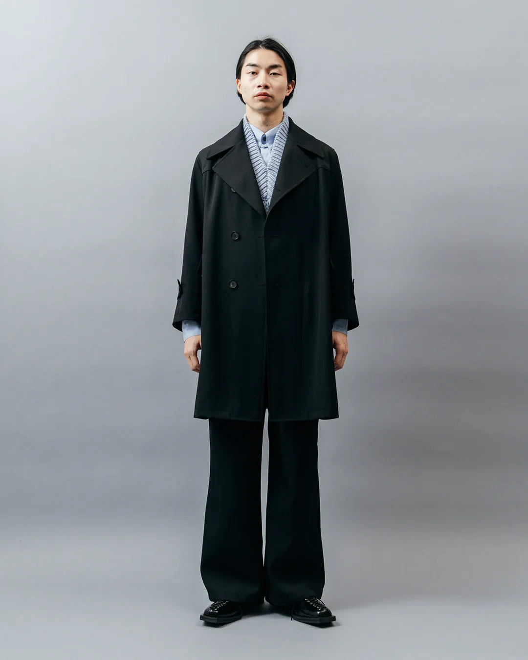 HEAVY WOOL POSTMAN COAT .10【BLACK】