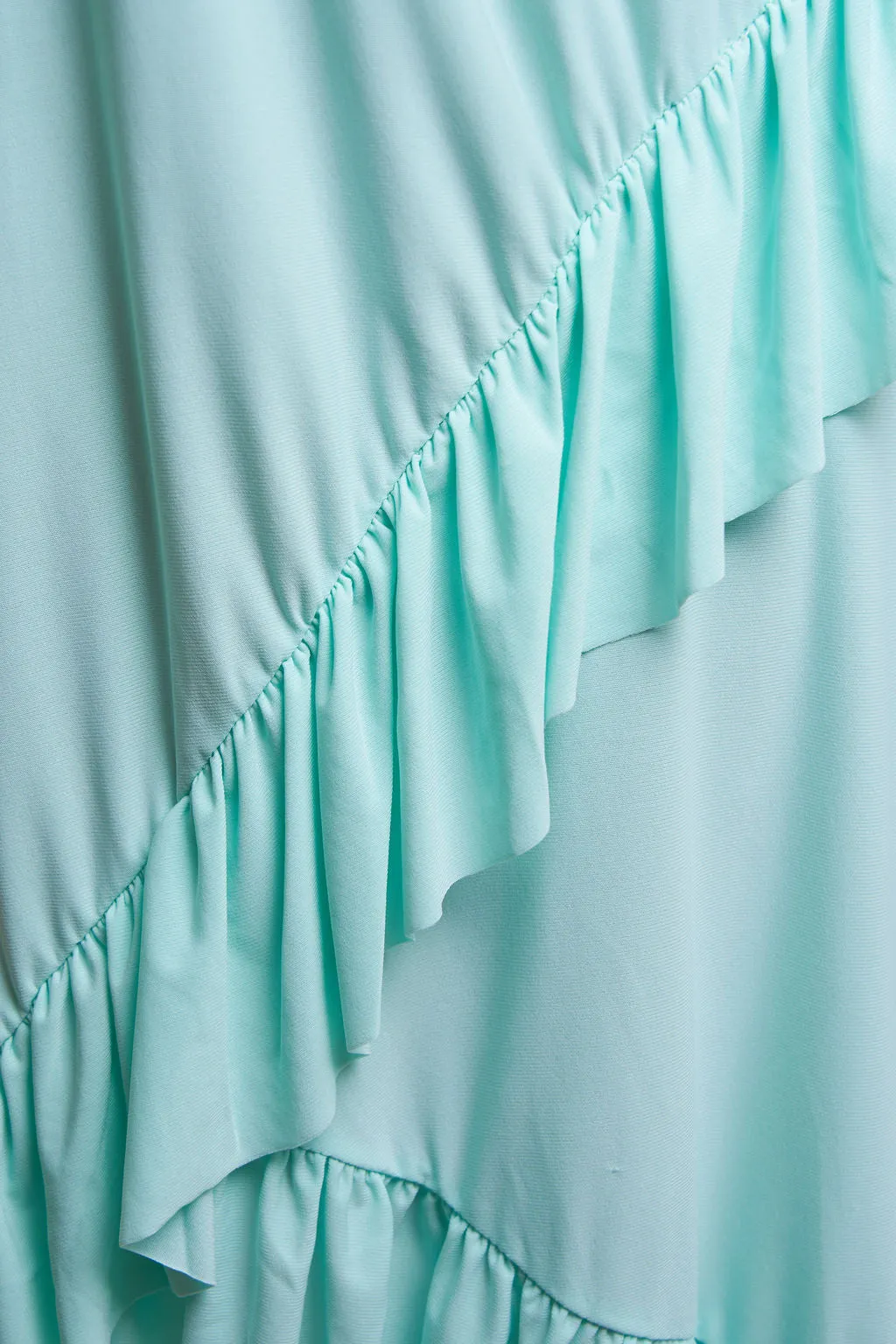 Hi-Lo Frill Detail Maternity/Nursing Midi dress