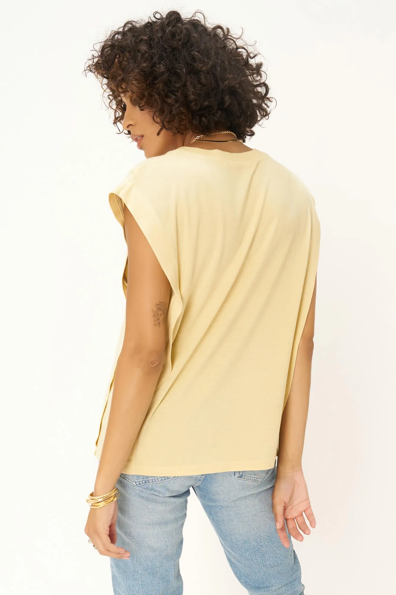 Keeper Crew Neck Tank - Honey Cream
