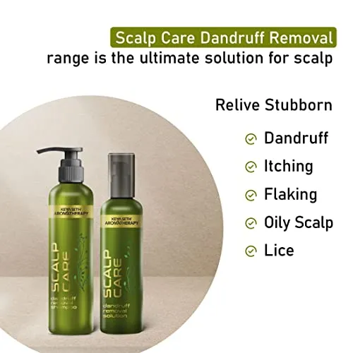 Keya Seth Aromatherapy, Scalp care Dandruff Removal Solution with Tea Tree & Eucalyptus Oil Non-Sticky, Non-Oily –Reduces Flakes & Itchy Scalp120ml