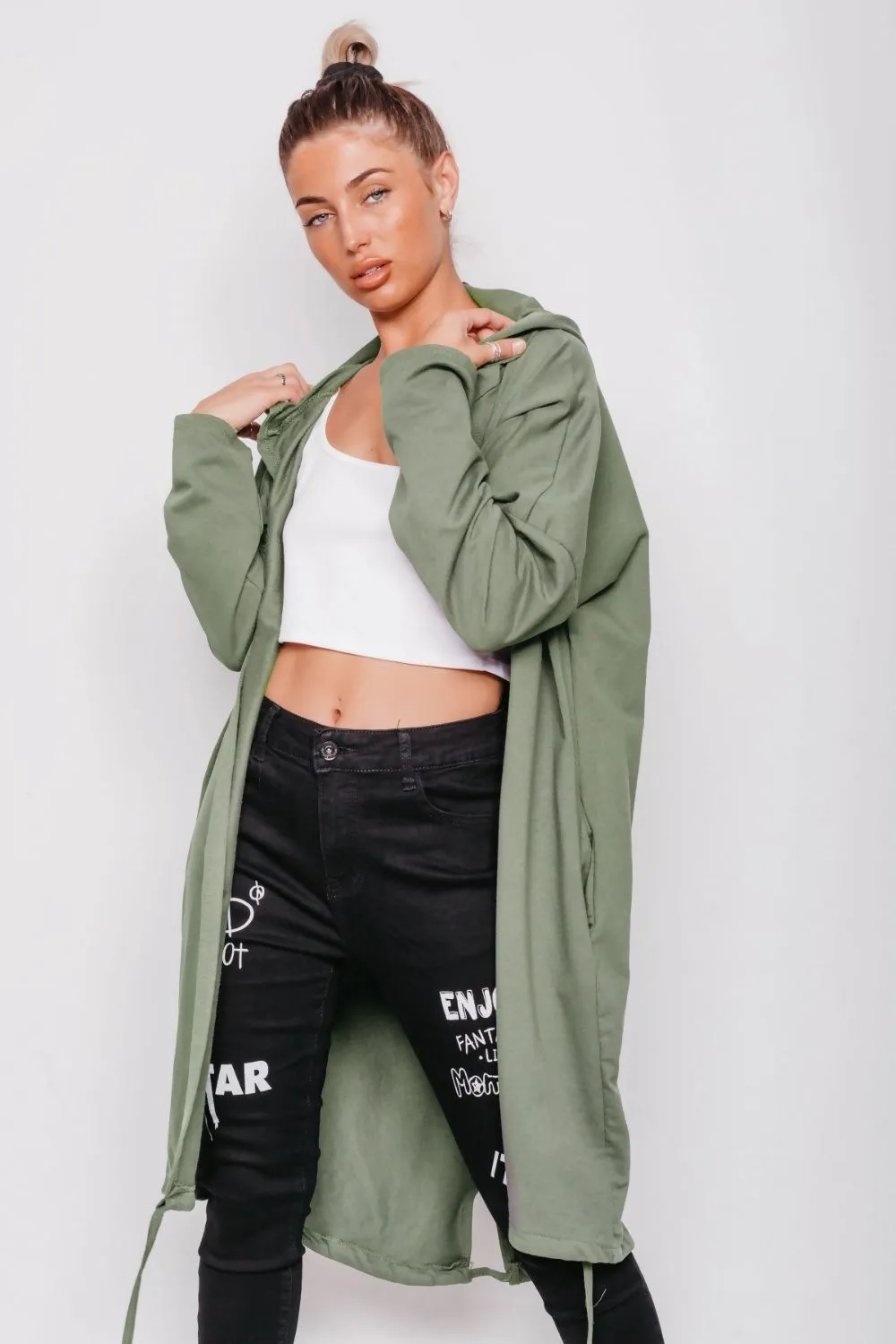 Khaki Sequin Rock & Roll Jacket