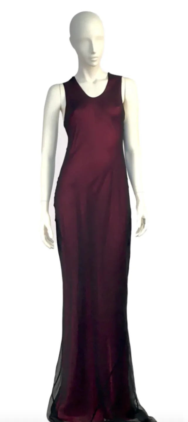 Layered Bias Column Dress