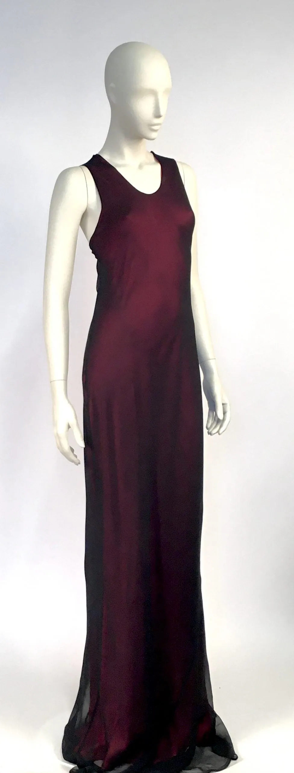 Layered Bias Column Dress