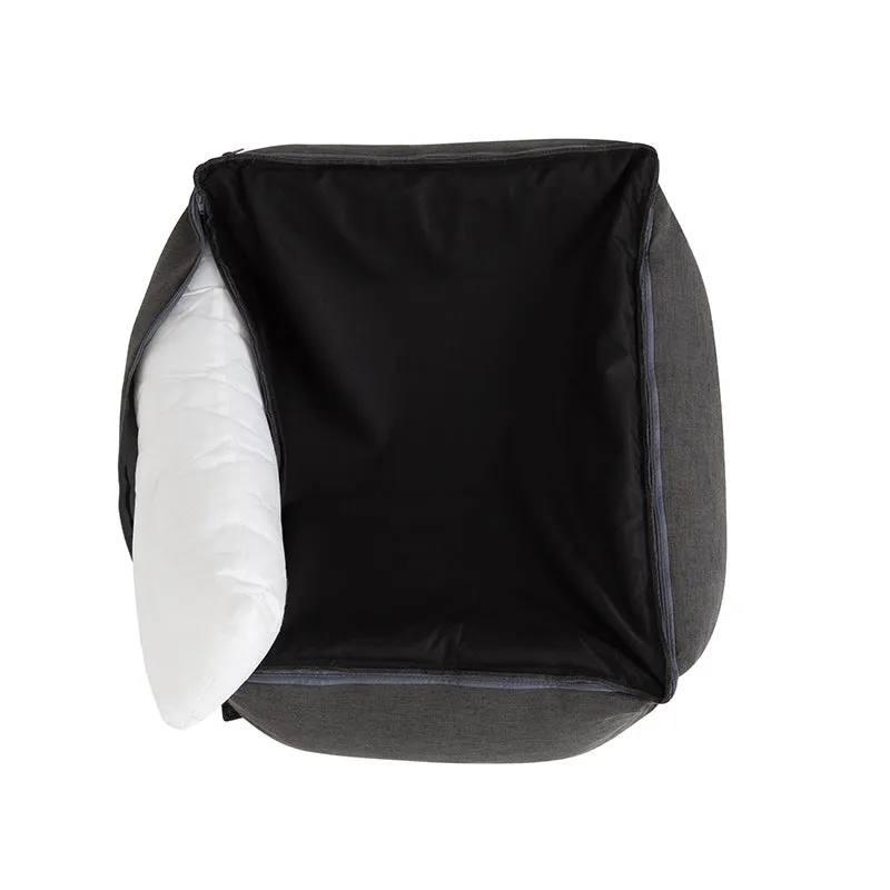 Linen Look LUXE Trim Terra (Charcoal Fleck) High Side Bed