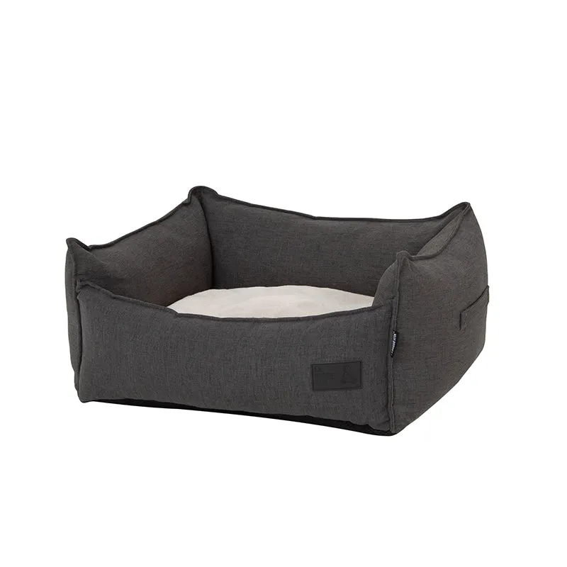 Linen Look LUXE Trim Terra (Charcoal Fleck) High Side Bed