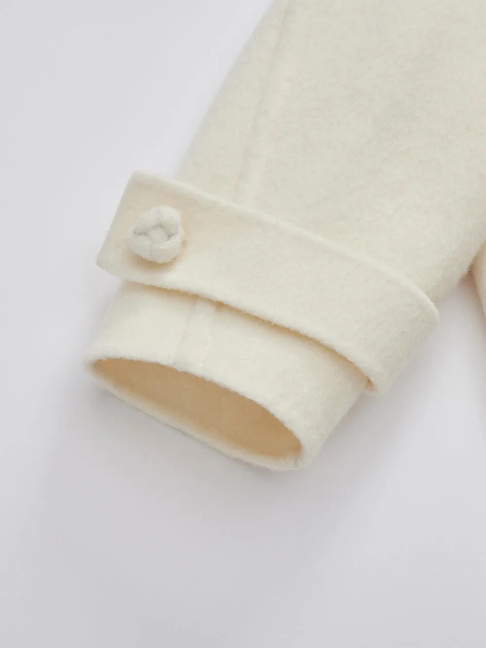 MUKZIN Linglong“Winter Snow”Heavyweight Reversible Wool Coat
