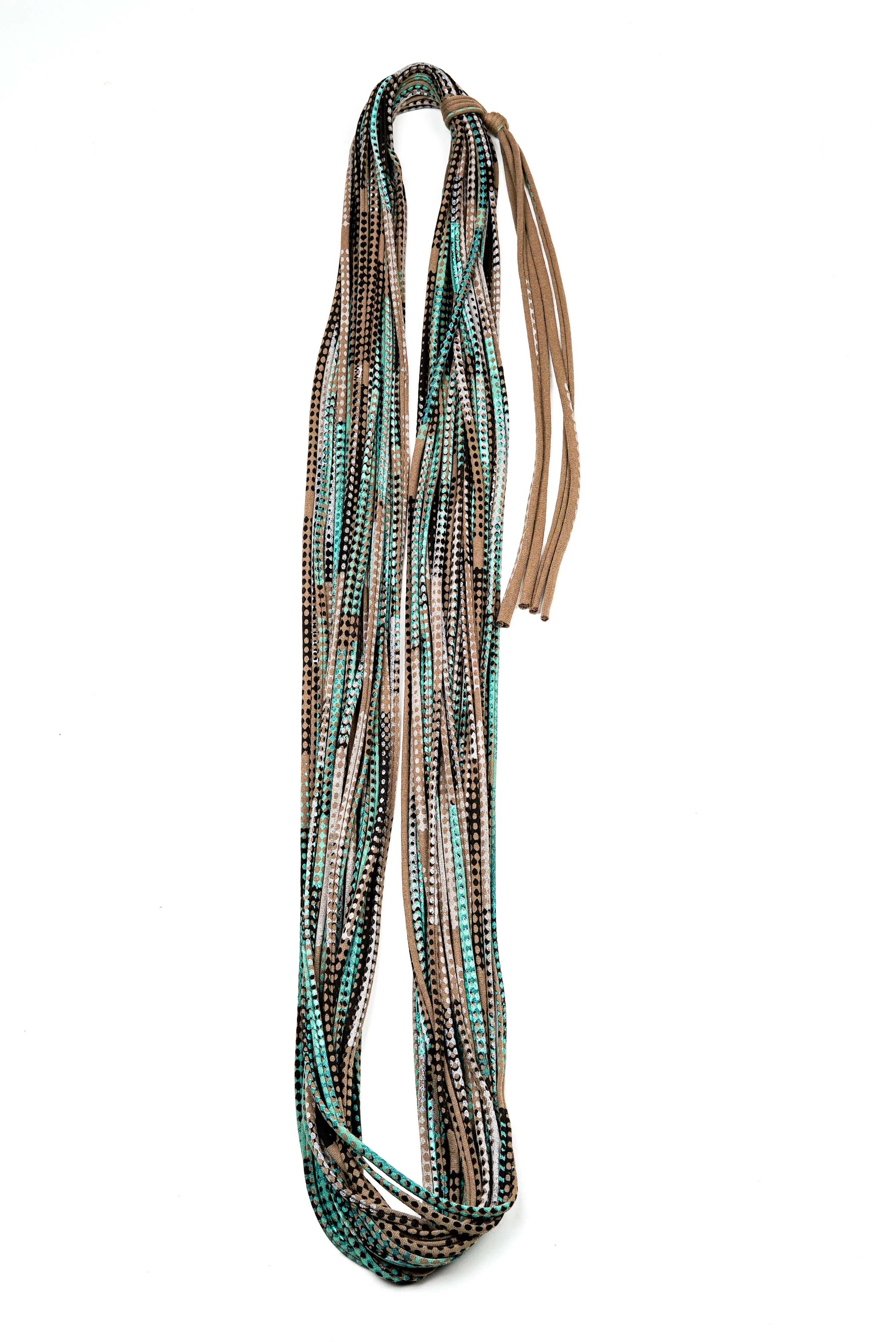 Necklush Infinity Scarf / Mint Green & Beige / Unisex