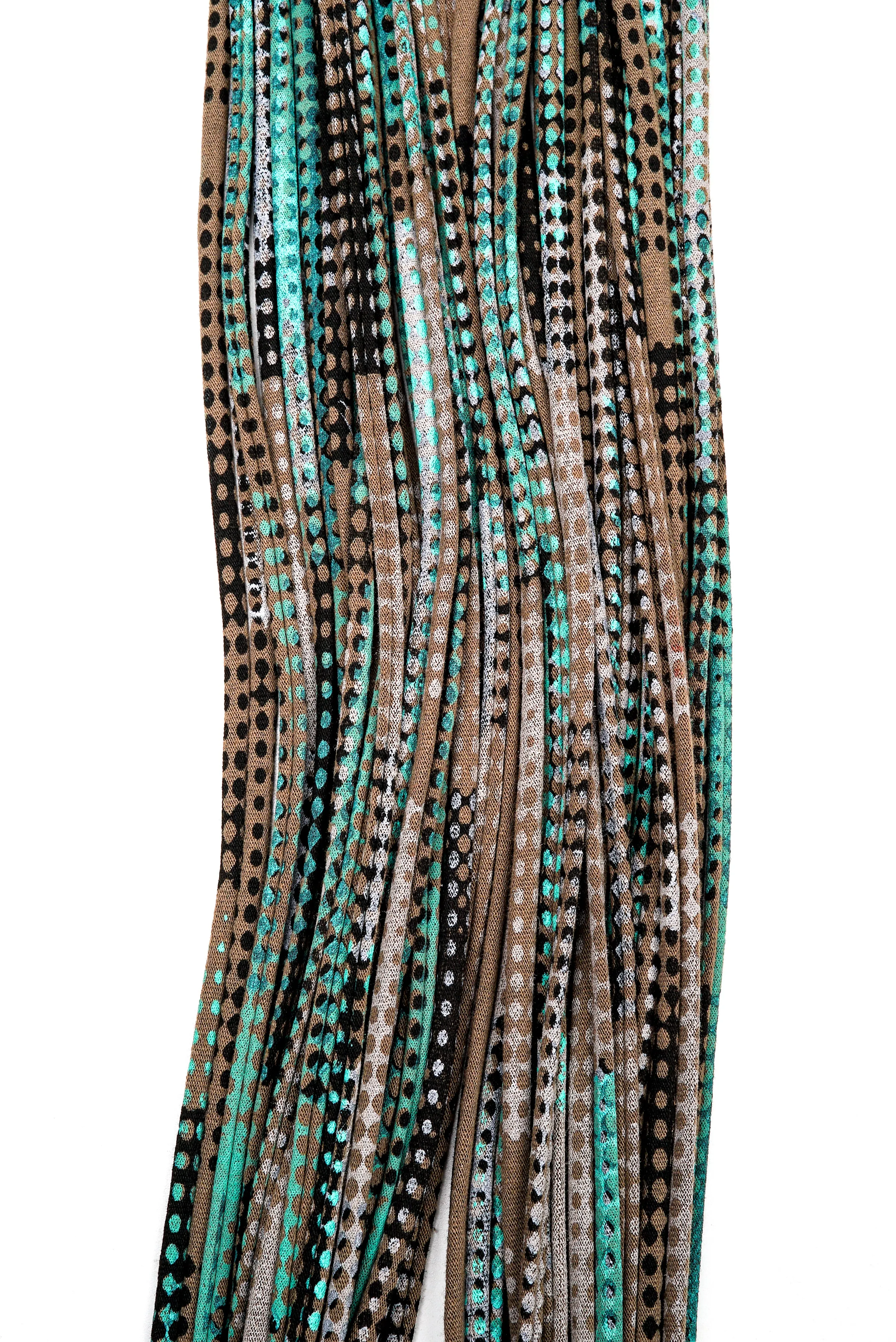 Necklush Infinity Scarf / Mint Green & Beige / Unisex