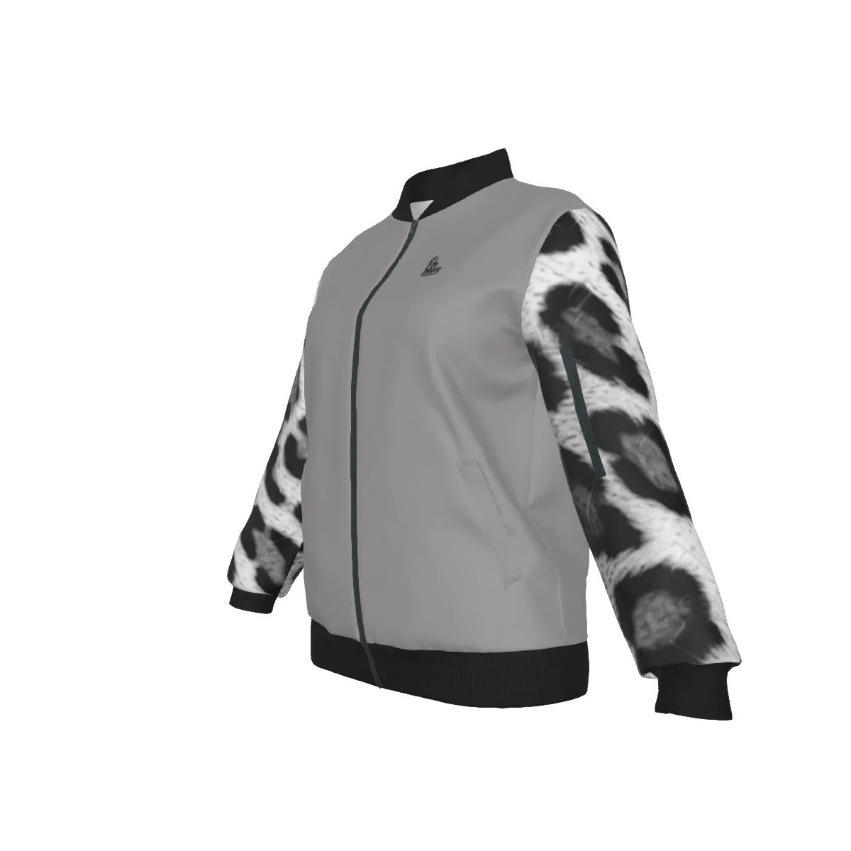 Officially Sexy Snow Leopard Collection Women's AOLP Jacket Large Print Logo on Back (English) #2