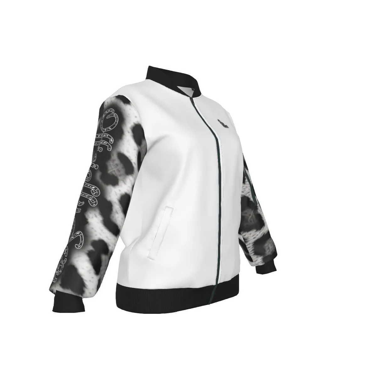 Officially Sexy Snow Leopard Collection Women's AOLP Jacket Large Print Logo on Back (English) #2