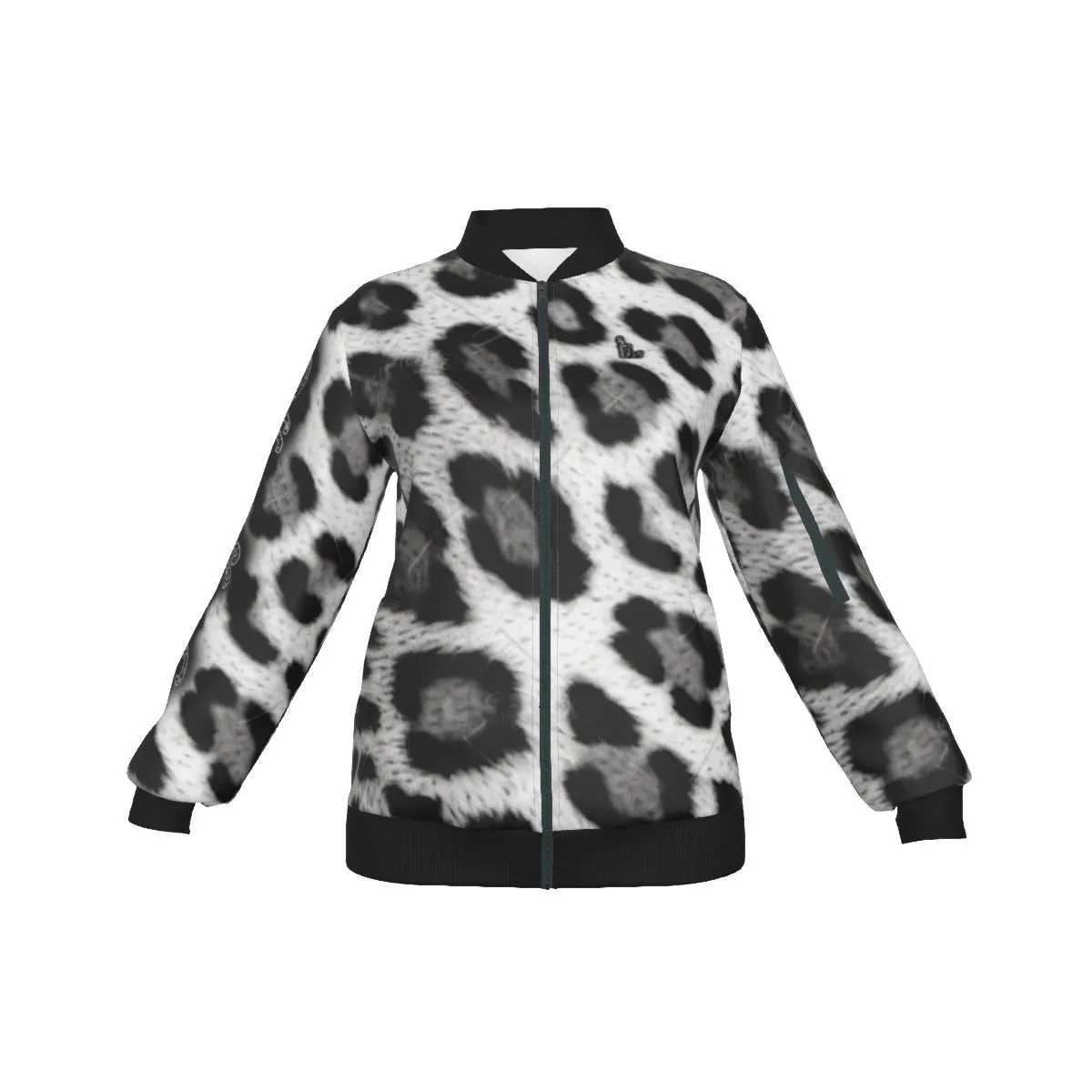 Officially Sexy Snow Leopard Collection Women's AOLP Jacket Large Print Logo on Back (English) #2