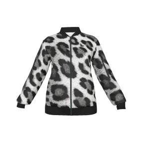 Officially Sexy Snow Leopard Collection Women's AOLP Jacket Large Print Logo on Back (English) #2