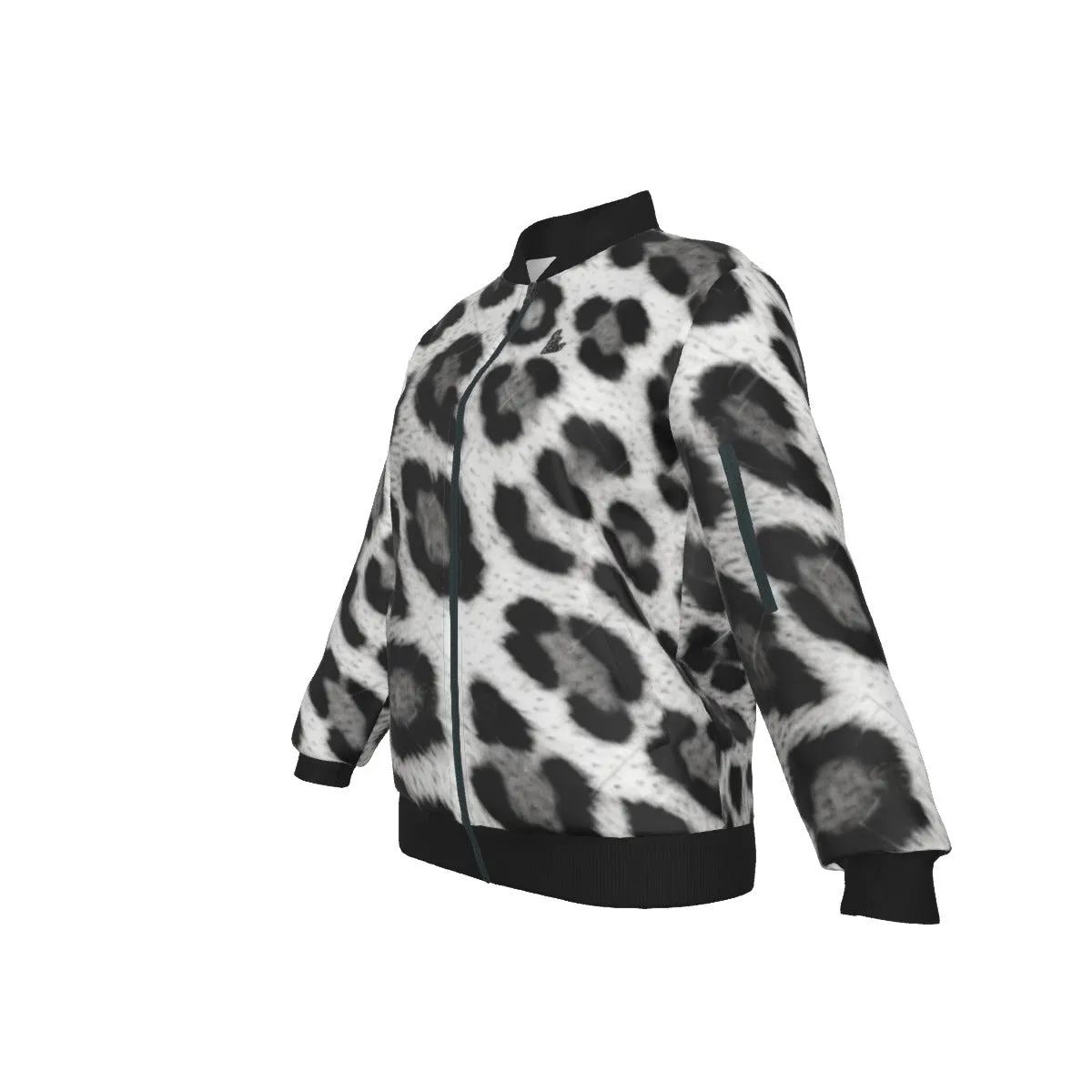 Officially Sexy Snow Leopard Collection Women's AOLP Jacket Large Print Logo on Back (English) #2